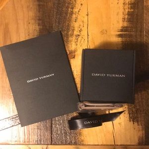 David Yurman ring box with ring pouch